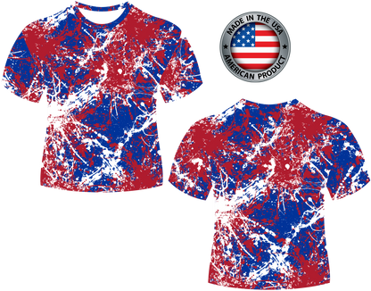 USA RWB Paint Splatter Sublimated Shirt